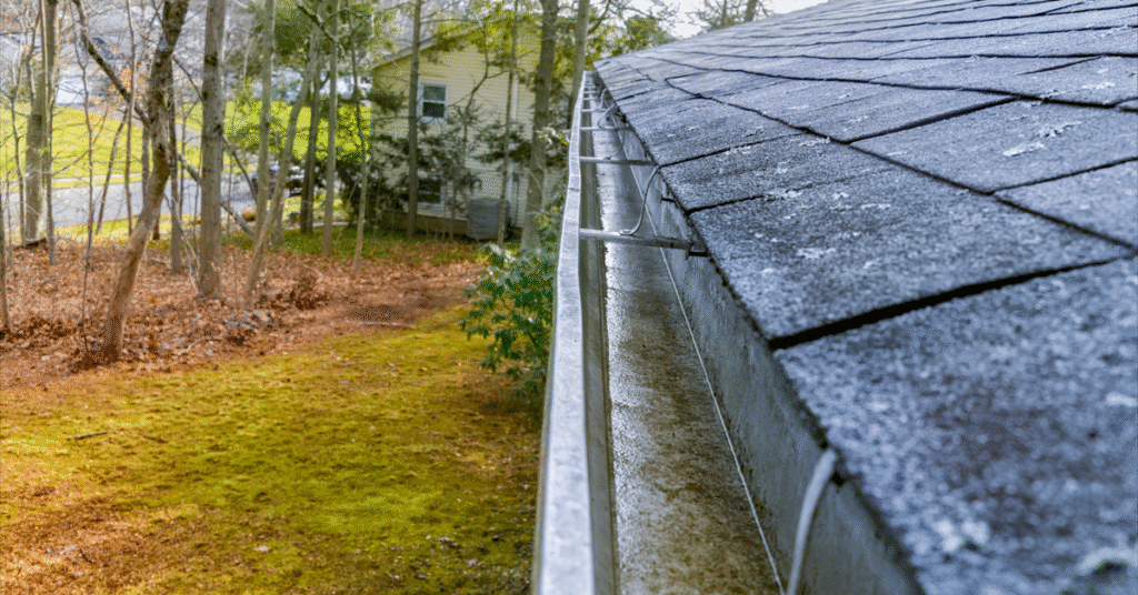 Gutter Cleaning Before & After Picture